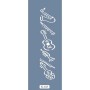 K138 6x20 Bordür Model Müzik Enstrümanı Stencil