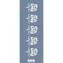 K140 6x20 Bordür Model Çiçek Stencil