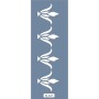 K143 6x20 Bordür Model Çiçek Desen Stencil