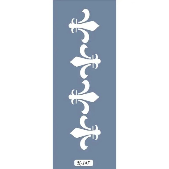 K147 6x20 Bordür Model Fleur-de-lis Stencil