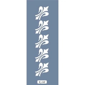 K148 6x20 Bordür Model Dekoratif Desen Stencil