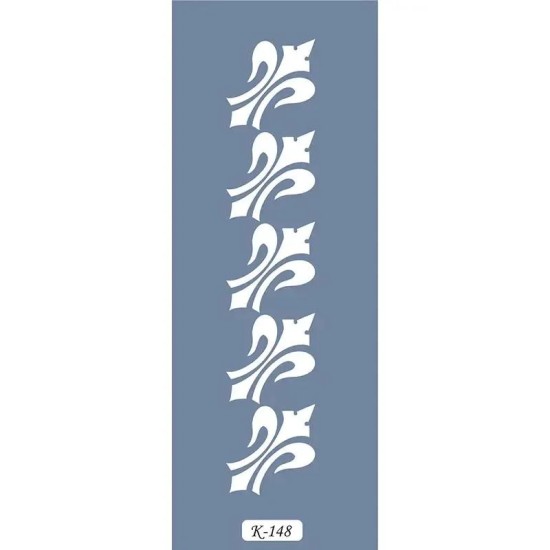 K148 6x20 Bordür Model Dekoratif Desen Stencil