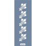 K148 6x20 Bordür Model Dekoratif Desen Stencil