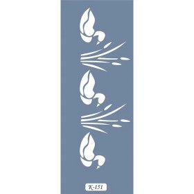 K151 6x20 Bordür Model Kuğu Stencil