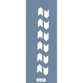 K155 6x20 Bordür Model Zigzag Stencil