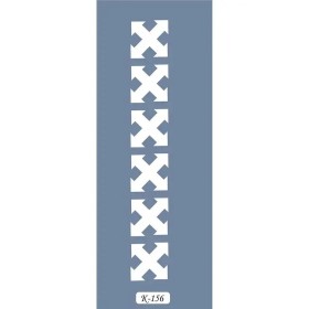 K156 6x20 Bordür Model Ok Şekli Stencil