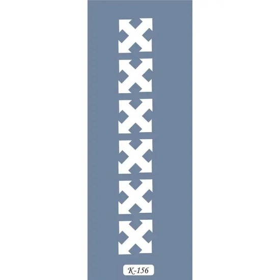 K156 6x20 Bordür Model Ok Şekli Stencil