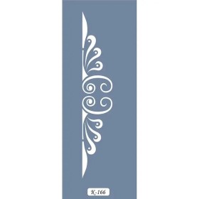 K166 6x20 Bordür Model Dekoratif Kenar Stencil