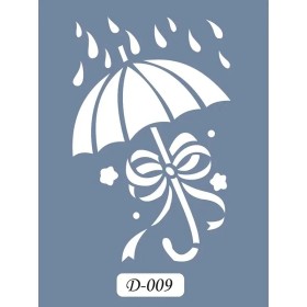 D09 Şemsiye Model D Serisi Stencil 15x20cm