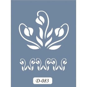 D83 Lale Model D Serisi Stencil 15x20cm