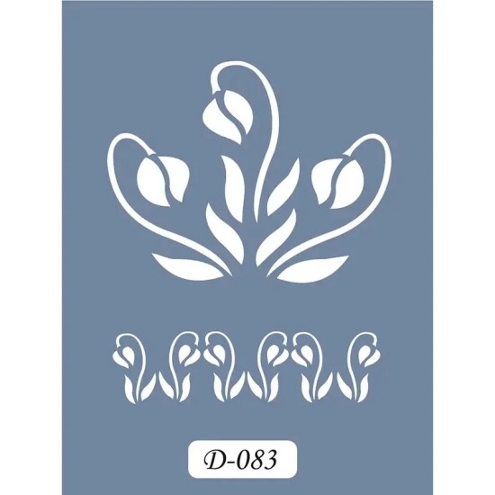 D83 Lale Model D Serisi Stencil 15x20cm