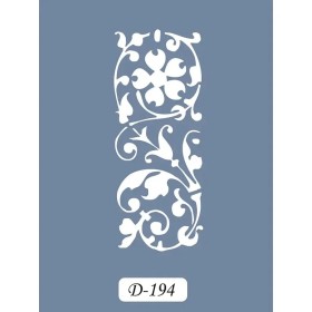 D194 Yaprak Model D Serisi Stencil 15x20cm