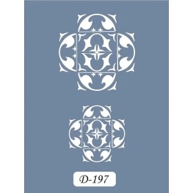 D197 Fayan Model D Serisi Stencil 15x20cm