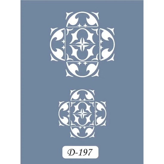D197 Fayan Model D Serisi Stencil 15x20cm