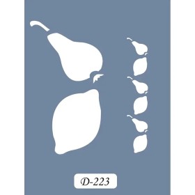 D223 Armut Model D Serisi Stencil 15x20cm