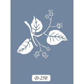 D250 Yaprak Model D Serisi Stencil 15x20cm