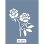 D291 Gül Model D Serisi Stencil 15x20cm
