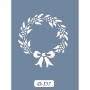 D357 Yılbaşı Çelenk Model D Serisi Stencil 15x20cm