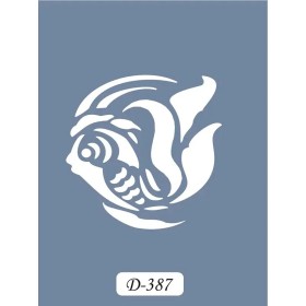 D387 Balık Model D Serisi Stencil 15x20cm