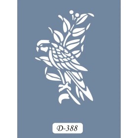 D388 Kuş Model D Serisi Stencil 15x20cm