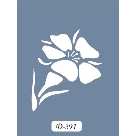 D391 Çiçek Model D Serisi Stencil 15x20cm
