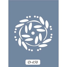 D450 Yaprak Model D Serisi Stencil 15x20cm
