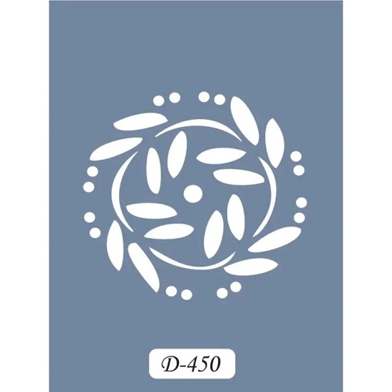 D450 Yaprak Model D Serisi Stencil 15x20cm