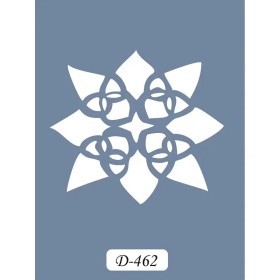 D462 Çiçek Model D Serisi Stencil 15x20cm