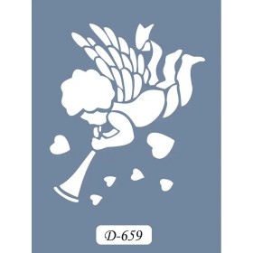 D659 Melek Model D Serisi Stencil 15x20cm