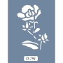 D794 Çiçek Model D Serisi Stencil 15x20cm