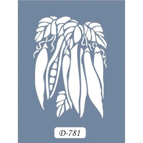 D781 Bezelye Model D Serisi Stencil 15x20cm