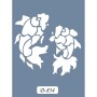 D854 Balık Model D Serisi Stencil 15x20cm