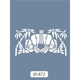 D872 Palmiye Model D Serisi Stencil 15x20cm