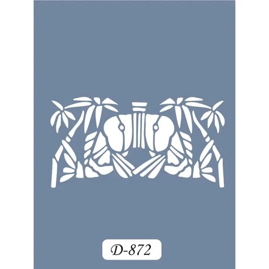 D872 Palmiye Model D Serisi Stencil 15x20cm