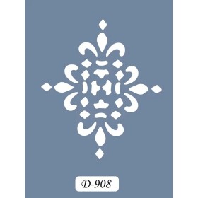 D908 Göbek Model D Serisi Stencil 15x20cm