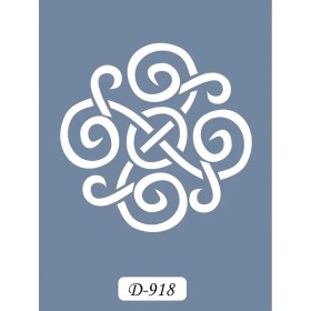 D918 Göbek Model D Serisi Stencil 15x20cm