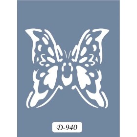 D940 Kelebek Model D Serisi Stencil 15x20cm