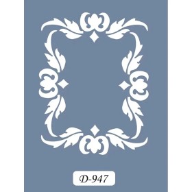 D947 Çerçeve Model D Serisi Stencil 15x20cm