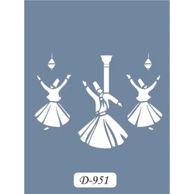 D951 Semazen Model D Serisi Stencil 15x20cm