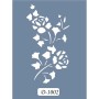 D1002 Gül Model D Serisi Stencil 15x20cm