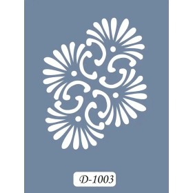 D1003 Göbek Model D Serisi Stencil 15x20cm