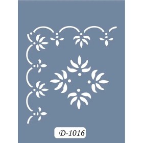 D1016 Köşe Bordür Model D Serisi Stencil 15x20cm