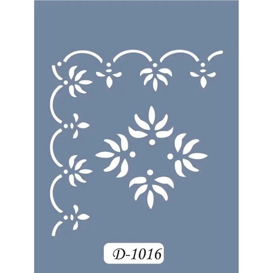 D1016 Köşe Bordür Model D Serisi Stencil 15x20cm
