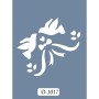 D1017 Kuş Model D Serisi Stencil 15x20cm