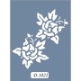 D1022 Çiçek Model D Serisi Stencil 15x20cm