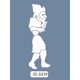 D1039 Karagöz Model D Serisi Stencil 15x20cm