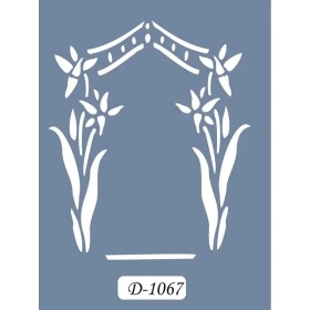 D1067 Çerçeve Model D Serisi Stencil 15x20cm