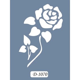 D1070 Gül Model D Serisi Stencil 15x20cm