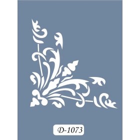 D1073 Köşe Bordür Model D Serisi Stencil 15x20cm
