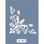 D1073 Köşe Bordür Model D Serisi Stencil 15x20cm